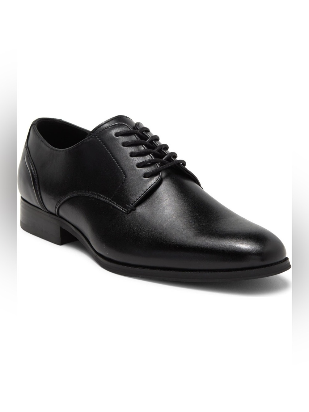 NWT Nordstrom Abound Cameron Plain Toe Derby Dress Shoe Black Men's Size 9 - Picture 2 of 8